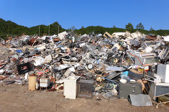 大洲市総合運動公園仮置き場(金属類)の画像