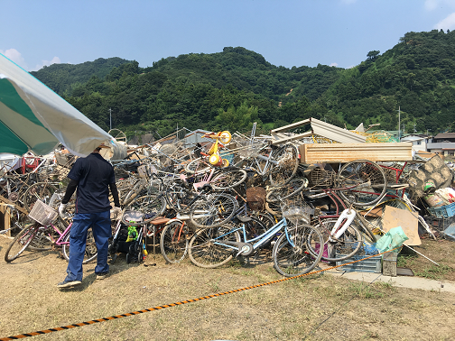 宇和島市大浦地区仮置き場(自転車金属)の画像